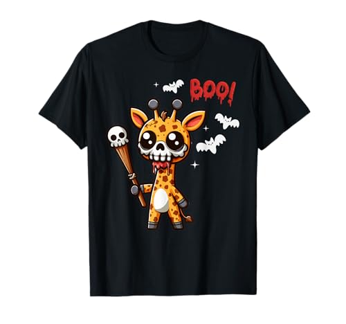 Men Women Kids Trendy Funny Giraffe Boo Spooky Halloween T-Shirt Men Women Kids Trendy Funny Giraffe Boo Spooky Halloween T-Shirt von Ghost Giraffe Halloween Fun Costume Animal Lover