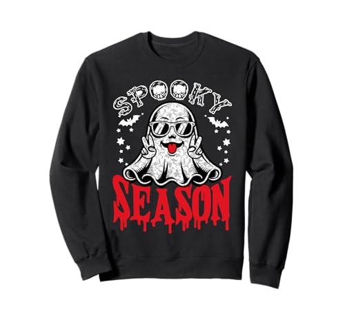 Ghost Halloween Gruselige Jahreszeit Lustig Halloween Männer Frauen Kinder Sweatshirt von Ghost Halloween Spooky Season Funny Halloween
