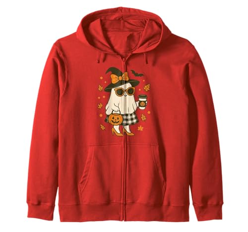 Niedlicher Geist mit Kürbissen, Halloween, Damen, Herren, Kinder Kapuzenjacke Niedlicher Geist mit Kürbissen, Halloween, Damen, Herren, Kinder Kapuzenjacke von Ghost Halloween Tshirt Kids Boys Girls