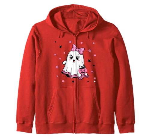 Niedlicher Geist mit Kürbissen, Halloween, Damen, Herren, Kinder Kapuzenjacke Niedlicher Geist mit Kürbissen, Halloween, Damen, Herren, Kinder Kapuzenjacke von Ghost Halloween Tshirt Kids Boys Girls