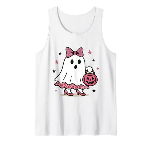 Niedlicher Geist mit Kürbissen, Halloween, Damen, Herren, Kinder Tank Top Niedlicher Geist mit Kürbissen, Halloween, Damen, Herren, Kinder Tank Top von Ghost Halloween Tshirt Kids Boys Girls
