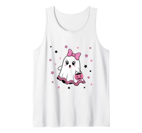 Niedlicher Geist mit Kürbissen, Halloween, Damen, Herren, Kinder Tank Top Niedlicher Geist mit Kürbissen, Halloween, Damen, Herren, Kinder Tank Top von Ghost Halloween Tshirt Kids Boys Girls