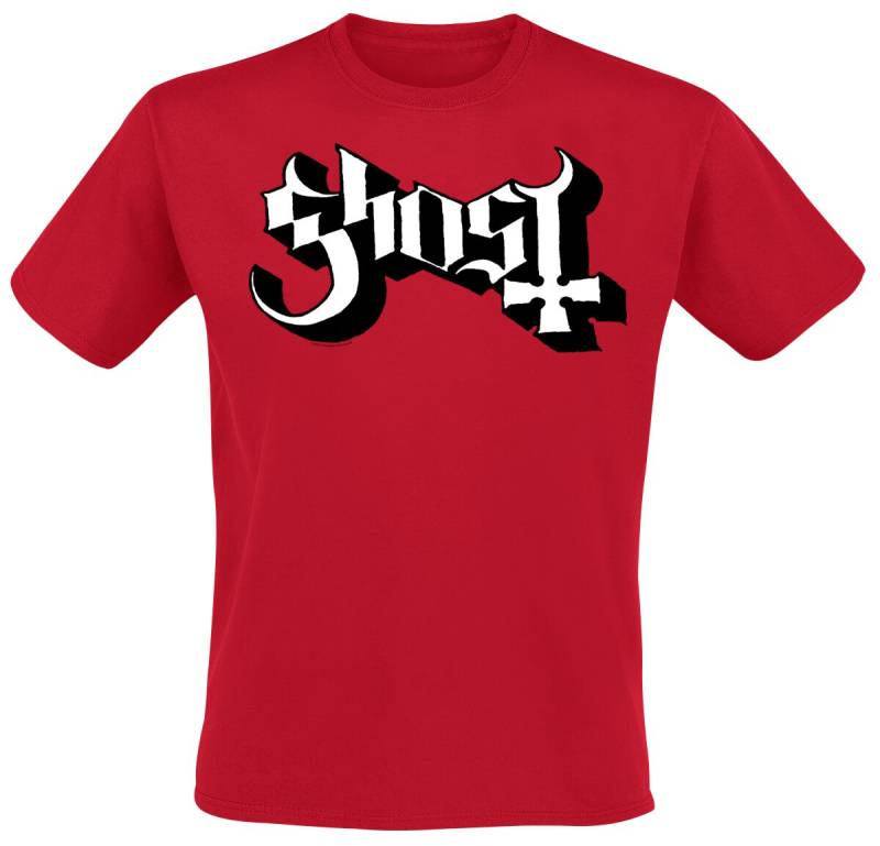 Ghost 2V Logo T-Shirt rot in S von Ghost