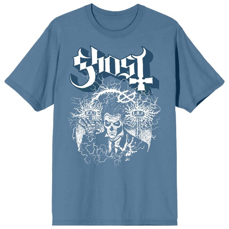 Ghost Blacklight Blue T-Shirt blau in S von Ghost
