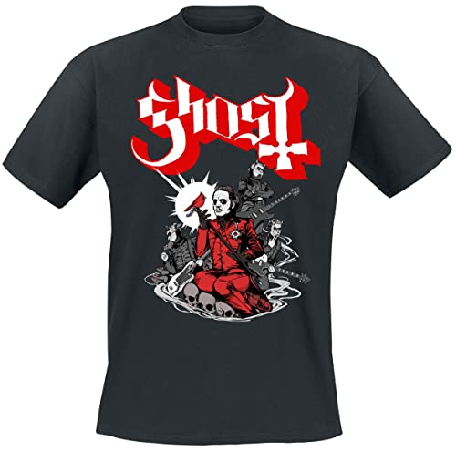 Ghost Cardinale Männer T-Shirt schwarz L 100% Baumwolle Band-Merch, Bands, Nachhaltigkeit von Ghost
