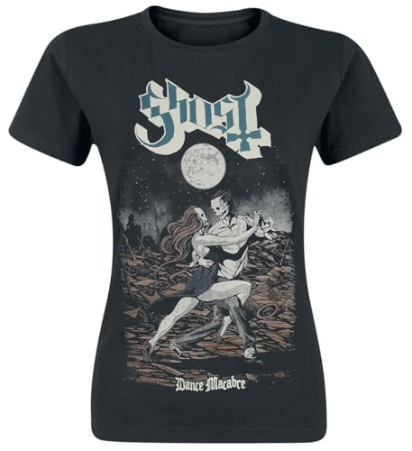 Ghost Dance Macabre Frauen T-Shirt schwarz L 100% Baumwolle Band-Merch, Bands von Ghost