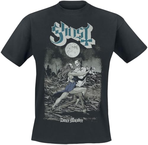 Ghost Dance Macabre Männer T-Shirt schwarz XXL 100% Baumwolle Band-Merch, Bands von Ghost