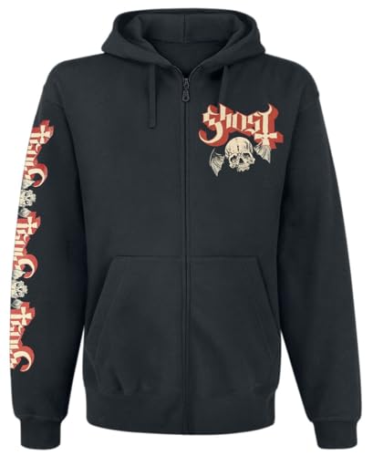Ghost Distressed Papa Skull Männer Kapuzenjacke schwarz L von Ghost