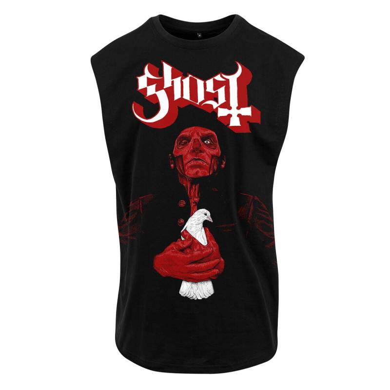 Ghost Dove Red Logo Tank-Top schwarz in M von Ghost