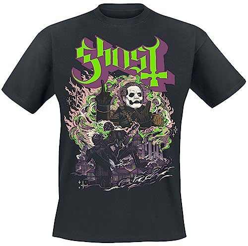 Ghost Fog - YK Männer T-Shirt schwarz XXL 100% Baumwolle Band-Merch, Bands, Nachhaltigkeit von Ghost