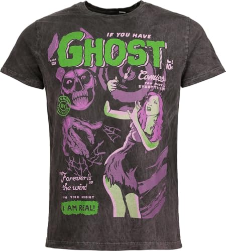 Ghost Forever Männer T-Shirt grau M 100% Baumwolle Band-Merch, Bands von Ghost