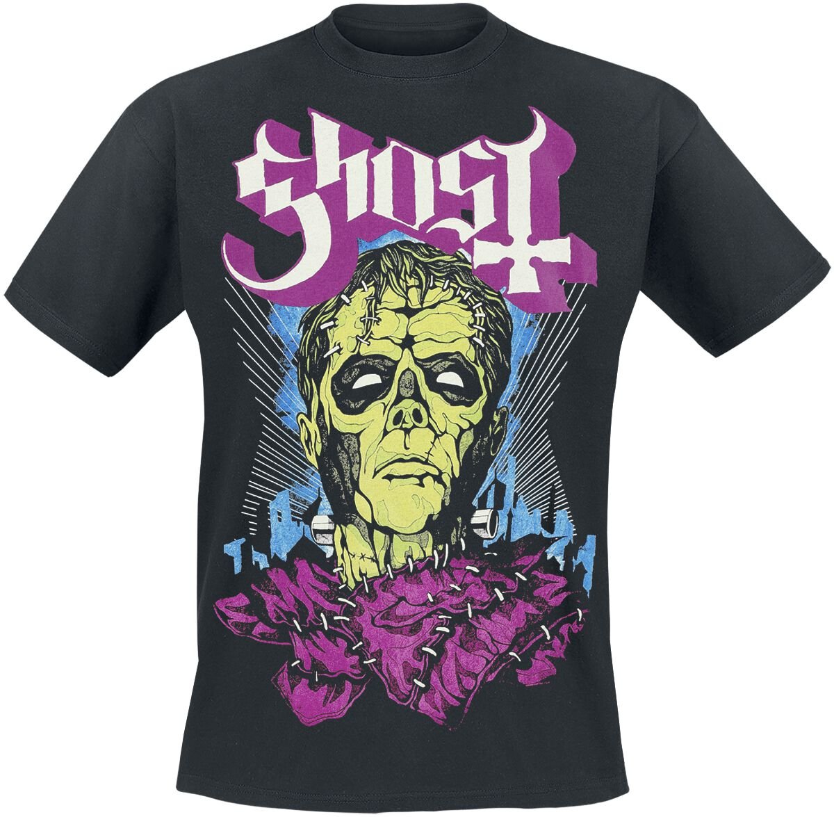 Ghost Frank - Glow In The Dark T-Shirt schwarz in 5XL von Ghost