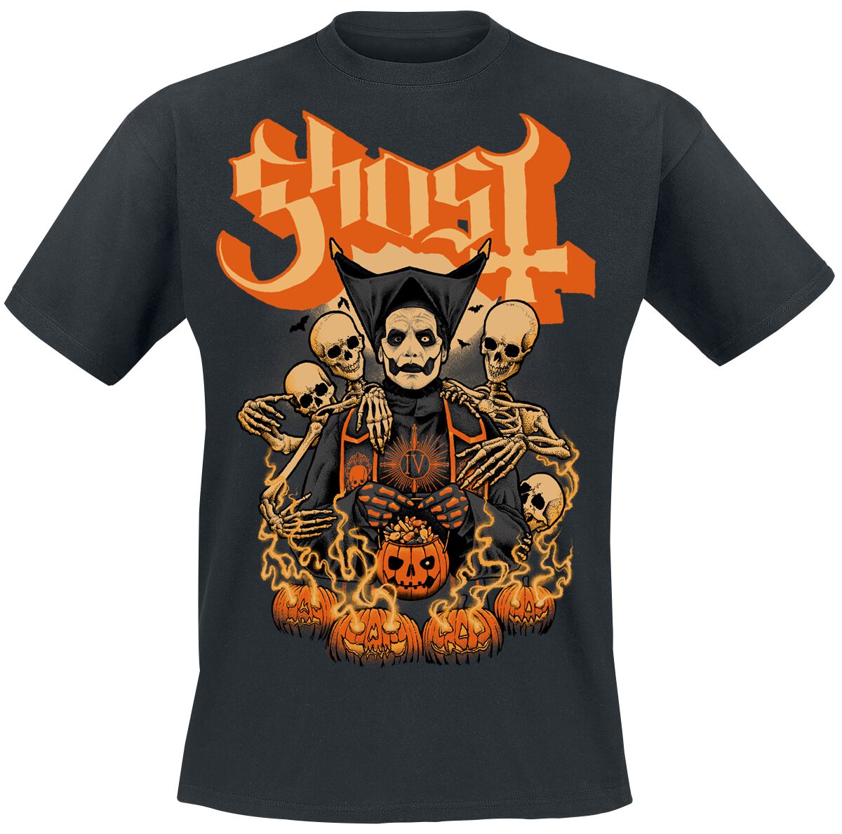 Ghost Great Pumpkin T-Shirt schwarz in M von Ghost