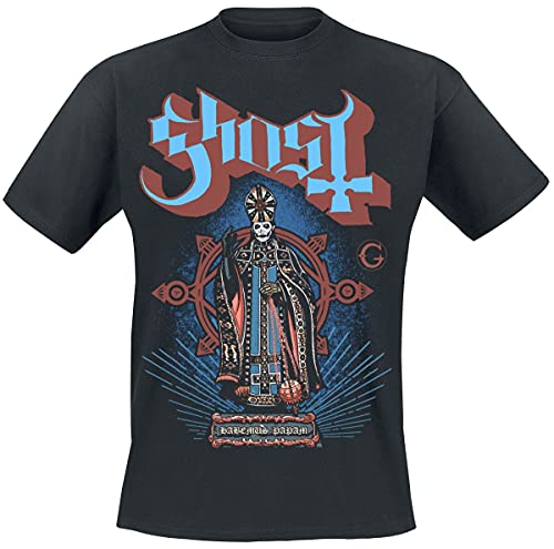 Ghost Habemus Papam Männer T-Shirt schwarz XL 100% Baumwolle Band-Merch, Bands von Ghost