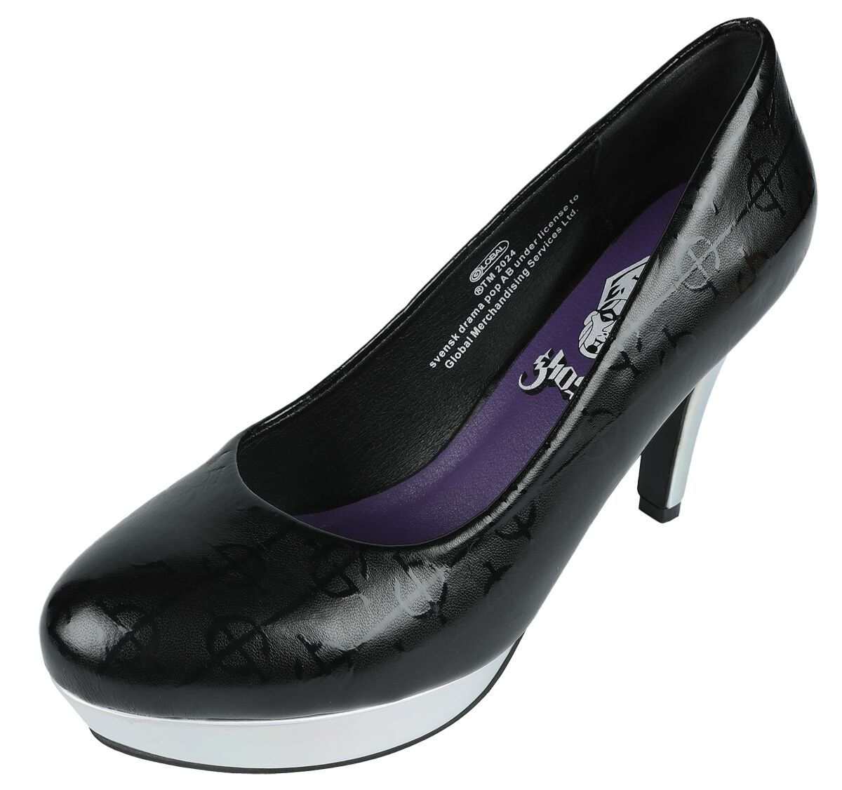 Ghost High Heel - EMP Signature Collection - EU37 bis EU41 - für Damen - Größe EU37 - schwarz/silberfarben  - EMP exklusives Merchandise! von Ghost