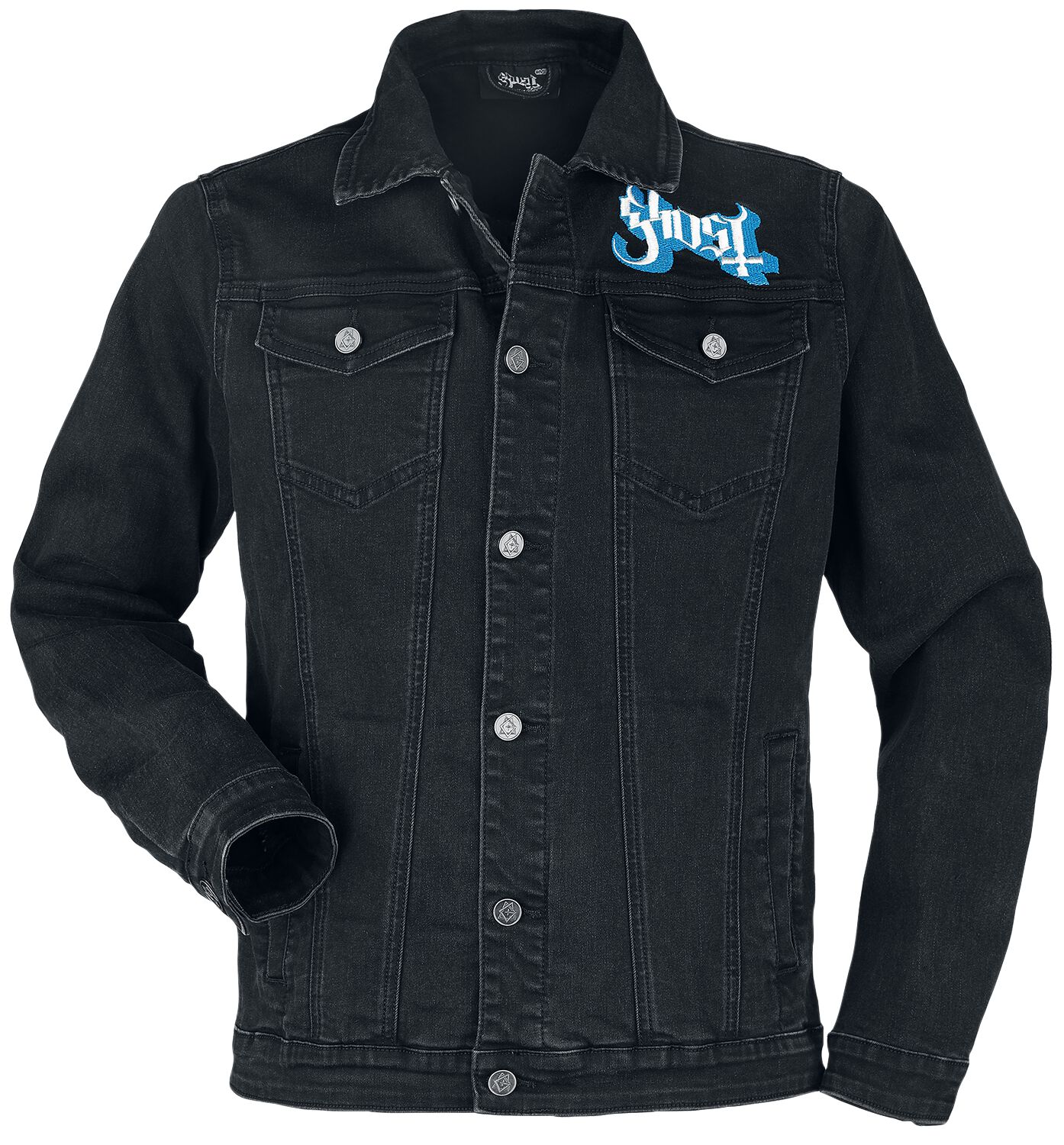 Ghost Jeansjacke - EMP Signature Collection - S bis 3XL - für Männer - Größe M - schwarz  - EMP exklusives Merchandise! von Ghost