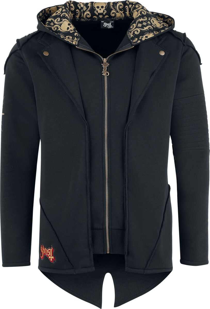 Ghost Kapuzenjacke - EMP Signature Collection - S bis XXL - für Männer - Größe XL - schwarz  - EMP exklusives Merchandise! von Ghost