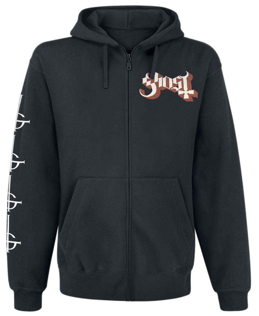 Ghost Kapuzenjacke - Papa Ring - S bis XXL - für Männer - Größe L - schwarz  - Lizenziertes Merchandise! von Ghost