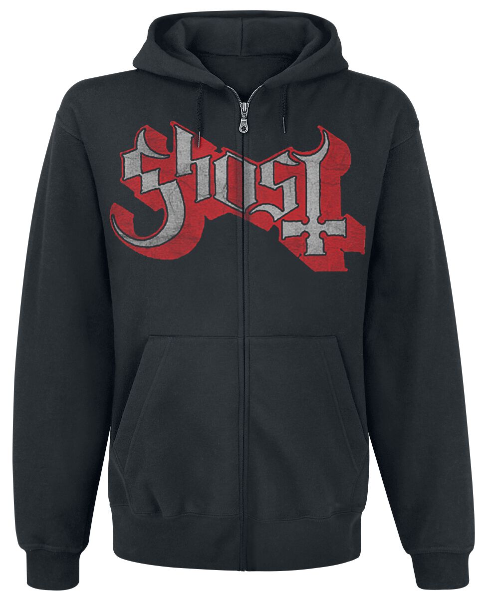 Ghost Kapuzenjacke - Ring Photo - S bis XXL - für Männer - Größe L - schwarz  - Lizenziertes Merchandise! von Ghost