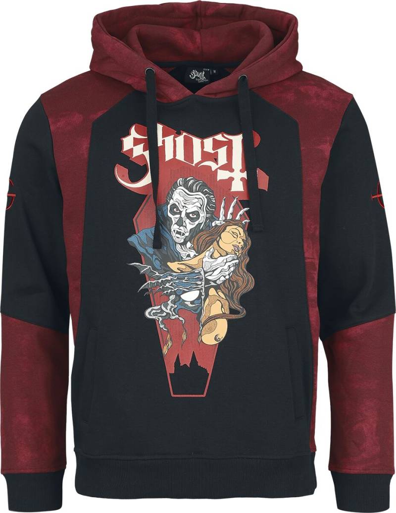 Ghost Kapuzenpullover - EMP Signature Collection - M bis XL - für Männer - Größe XL - schwarz/dunkelrot  - EMP exklusives Merchandise! von Ghost