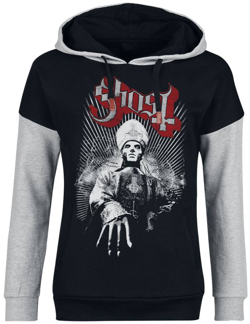 Ghost Kapuzenpullover - Priest - XS bis XXL - für Damen - Größe L - schwarz/grau meliert  - EMP exklusives Merchandise! von Ghost