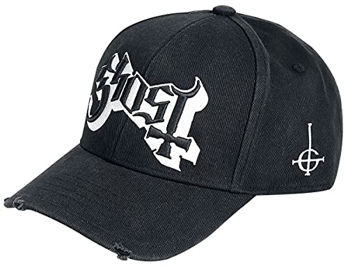 Ghost Logo - Baseball Cap Unisex Cap schwarz 100% Baumwolle Band-Merch, Bands von Ghost