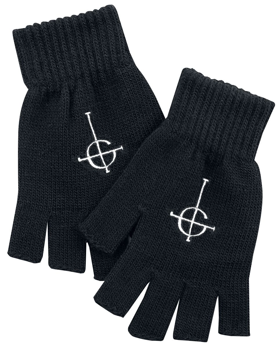 Ghost Logo Kurzfingerhandschuhe schwarz Ghost Logo Kurzfingerhandschuhe schwarz von Ghost