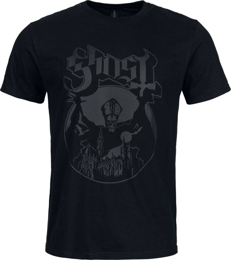 Ghost Logo T-Shirt schwarz in 4XL von Ghost