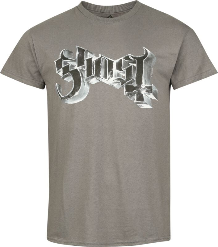 Ghost New Logo Grucifix T-Shirt charcoal in 3XL von Ghost