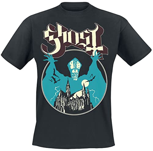 Ghost Opus Männer T-Shirt schwarz M 100% Baumwolle Band-Merch, Bands von Ghost