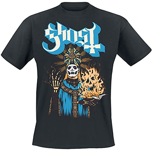 Ghost Papa Book Männer T-Shirt schwarz XL 100% Baumwolle Band-Merch, Bands von Ghost