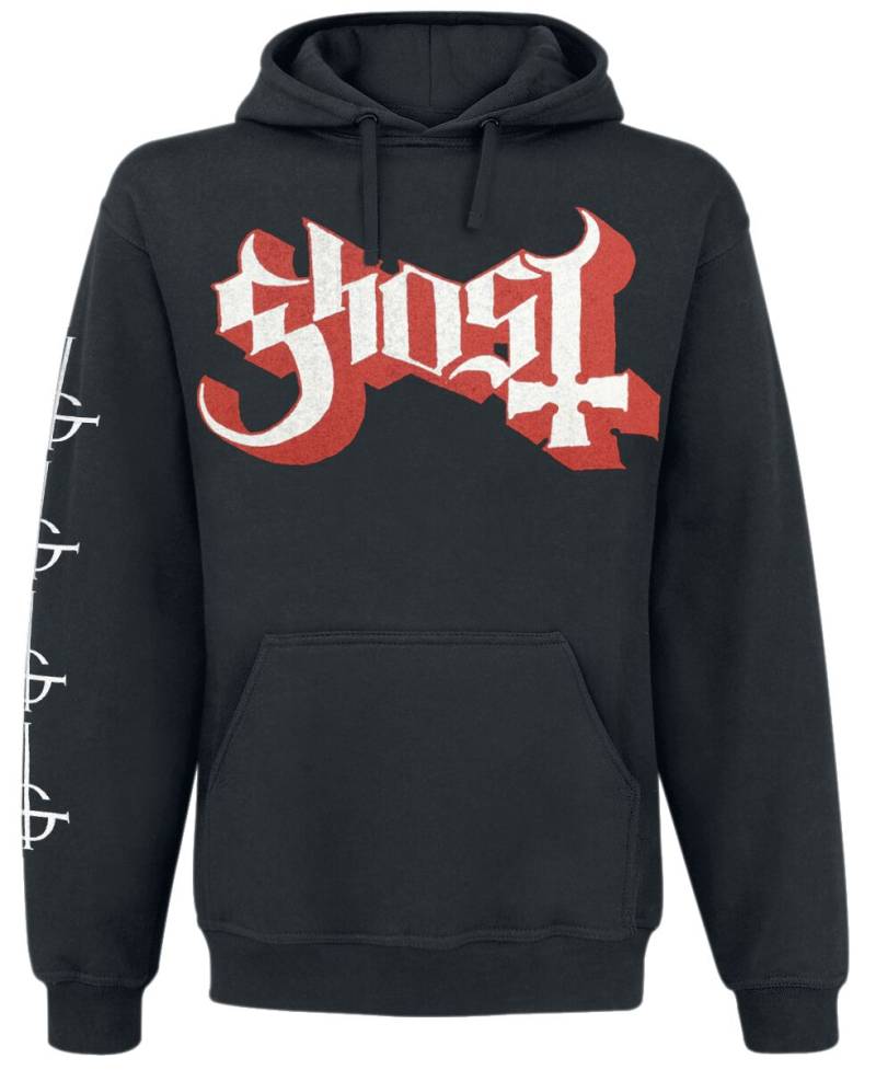 Ghost Papa Ring Kapuzenpullover schwarz in XXL von Ghost