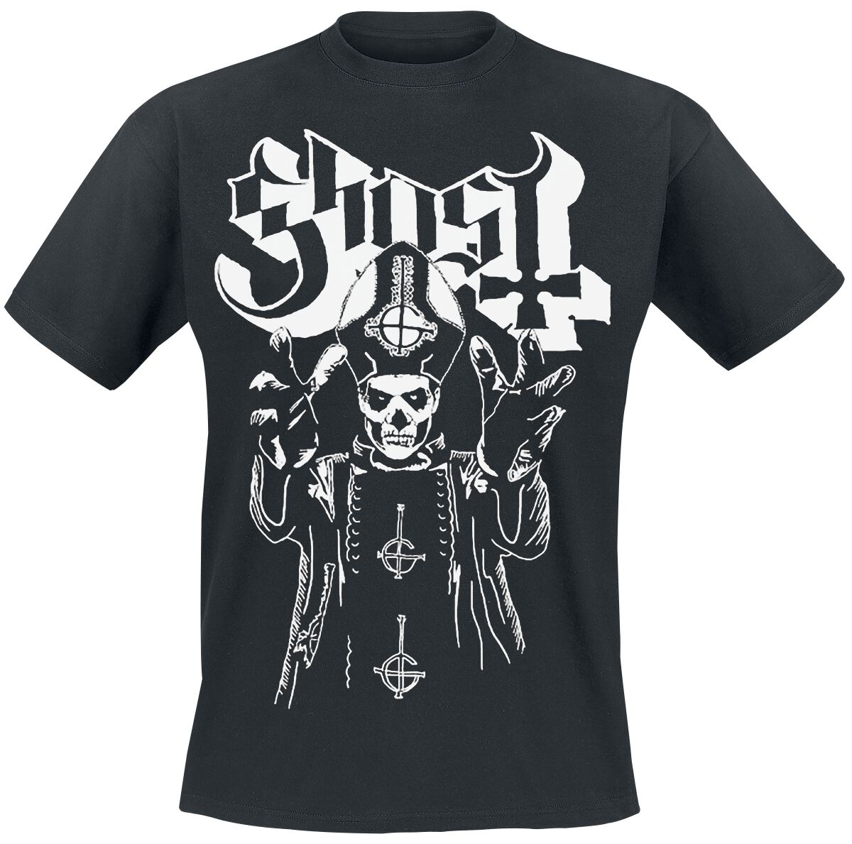 Ghost Papas Wrath T-Shirt schwarz in S von Ghost