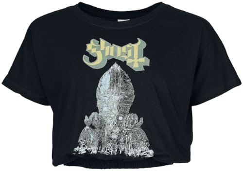 Ghost Priest Frauen T-Shirt schwarz M 100% Baumwolle Band-Merch, Bands von Ghost