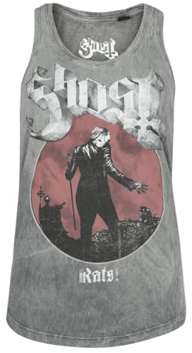 Ghost Rats Frauen Top grau L 100% Baumwolle Band-Merch, Bands von Ghost