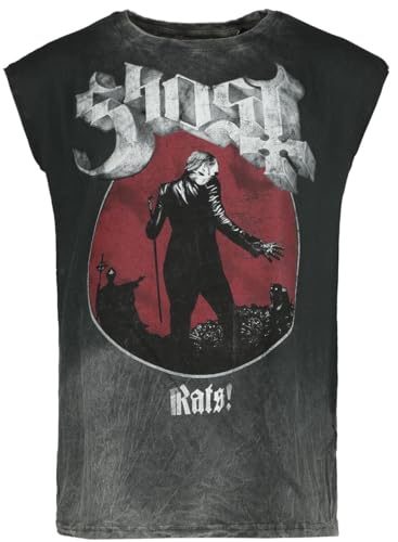 Ghost Rats Männer Tank-Top grau M 100% Baumwolle Band-Merch, Bands von Ghost
