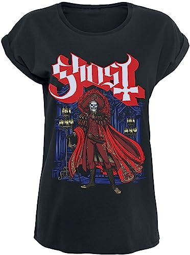 Ghost Red Death Frauen T-Shirt schwarz S 100% Baumwolle Band-Merch, Bands von Ghost