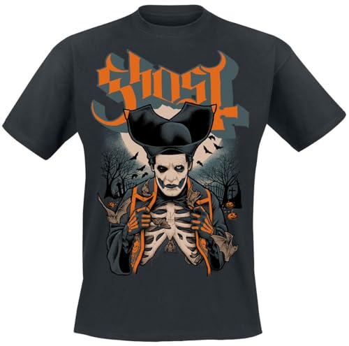 Ghost Ribs & Bats Männer T-Shirt schwarz S 100% Baumwolle Band-Merch, Bands, Nachhaltigkeit von Ghost