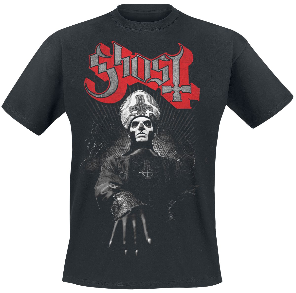 Ghost Ring Photo T-Shirt schwarz in S von Ghost