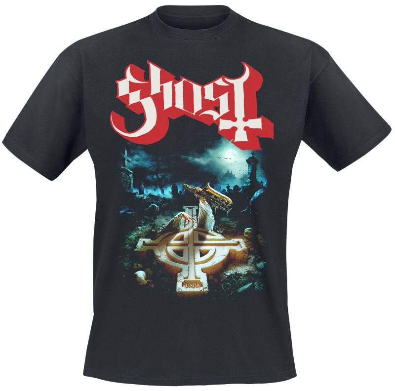 Ghost Rite Here With Title Back T-Shirt schwarz in XL von Ghost