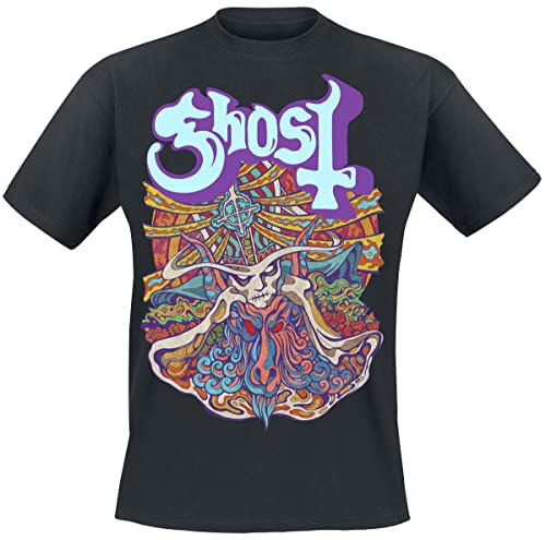 Ghost Satanic Panic Männer T-Shirt schwarz L 100% Baumwolle Band-Merch, Bands von Ghost