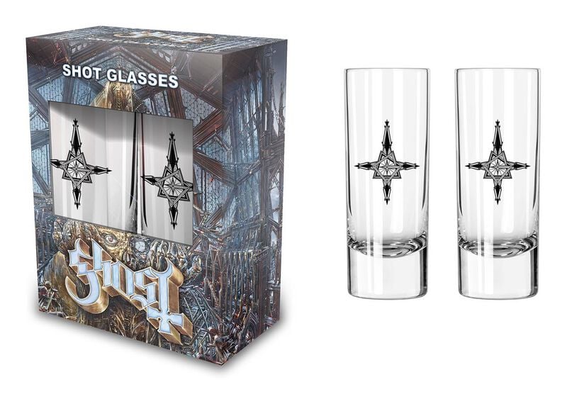 Ghost Schnapsglas-Set - Impera - klar  - Lizenziertes Merchandise! von Ghost