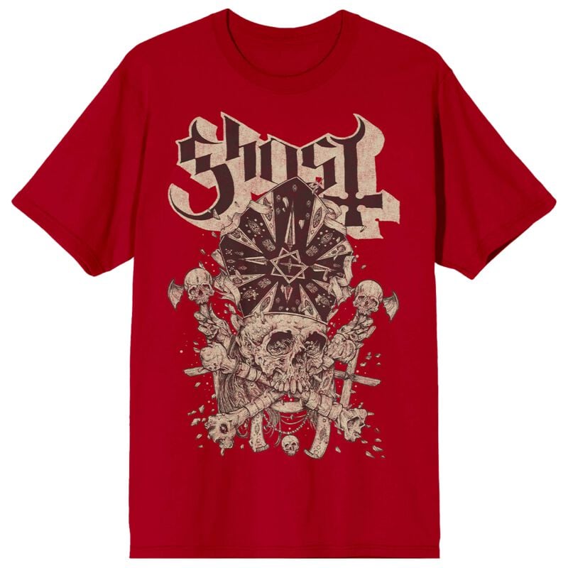 Ghost Skull n Blones Papa T-Shirt rot in L Ghost Skull n Blones Papa T-Shirt rot in L von Ghost