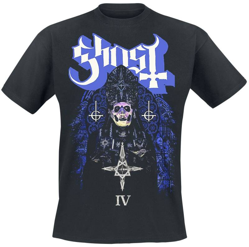 Ghost Stained Glass IV T-Shirt schwarz in XXL von Ghost
