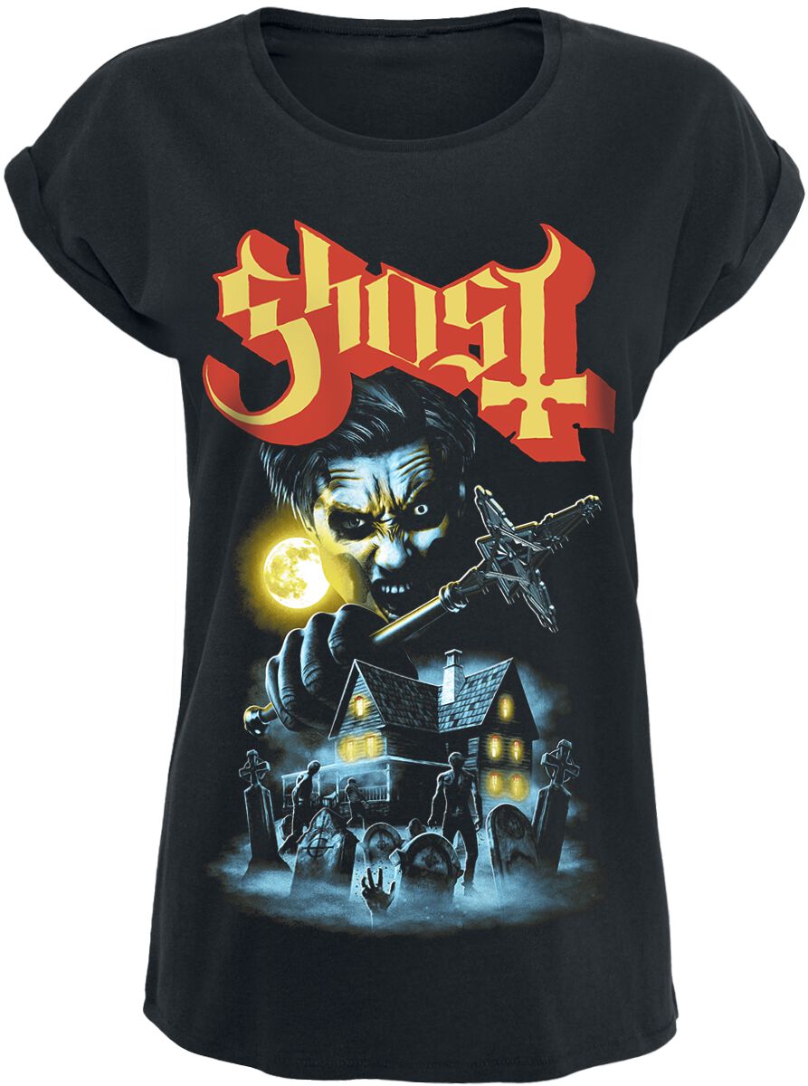 Ghost T-Shirt - By The Cemetery - M bis 4XL - für Damen - Größe 3XL - schwarz  - Lizenziertes Merchandise! von Ghost