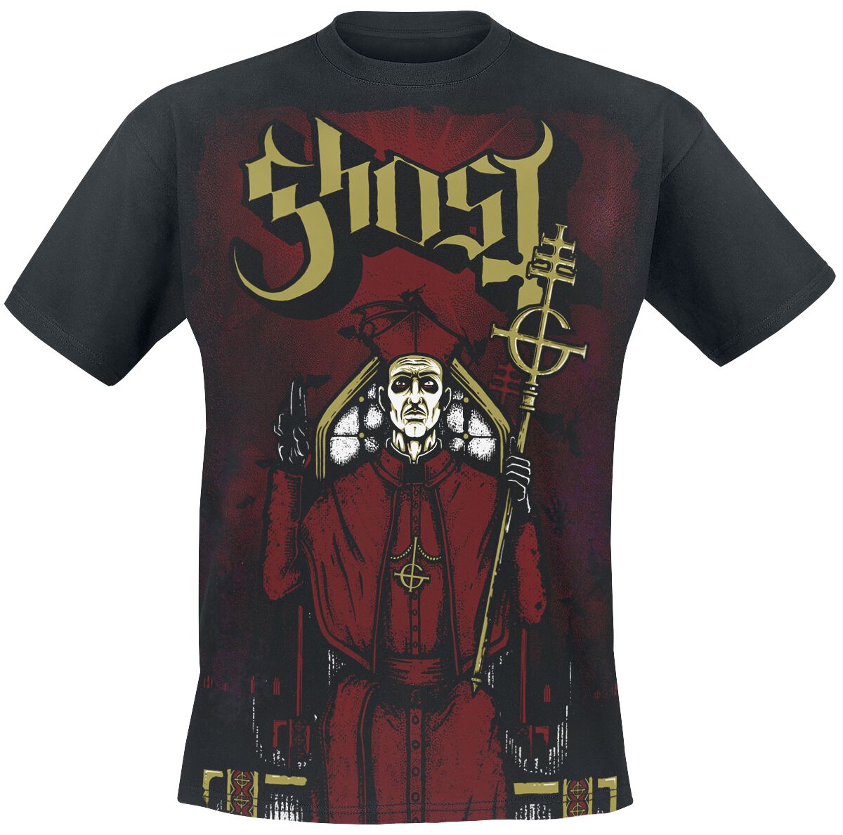 Ghost T-Shirt - Cardinalis Infernum 3 Colour AO - M bis XL - für Männer - Größe M - schwarz  - Lizenziertes Merchandise! von Ghost