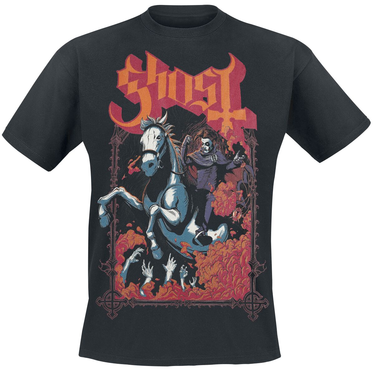 Ghost T-Shirt - Charger - S bis XXL - für Männer - Größe L - schwarz  - Lizenziertes Merchandise! von Ghost
