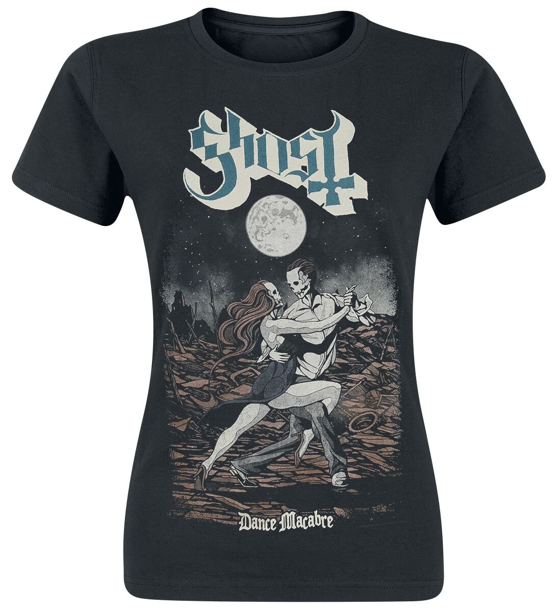 Ghost T-Shirt - Dance Macabre - S bis XXL - für Damen - Größe L - schwarz  - Lizenziertes Merchandise! von Ghost