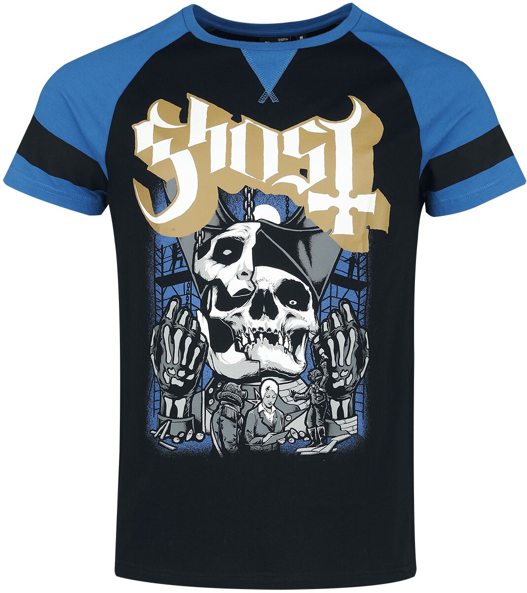 Ghost T-Shirt - EMP Signature Collection - S bis 3XL - für Männer - Größe L - schwarz/blau  - EMP exklusives Merchandise! von Ghost