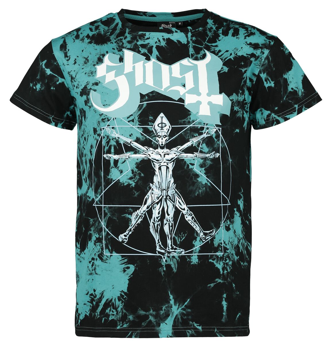 Ghost T-Shirt - EMP Signature Collection - S bis 3XL - für Männer - Größe L - schwarz/türkis  - EMP exklusives Merchandise! von Ghost